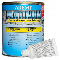 Akemi Platinium bezbarwny klej - żywica do kamienia L-spezial 900ml